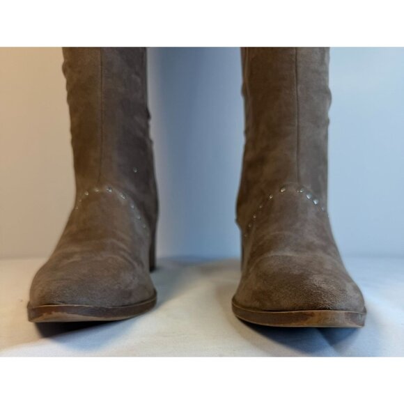 Report Zaria Women's Size 8 Light Brown Over The Knee Dressy Tall Stretchy Sock - Picture 5 of 16